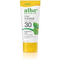 Alba Botanica Sheer Mineral Fragrance Free Sunscreen SPF30